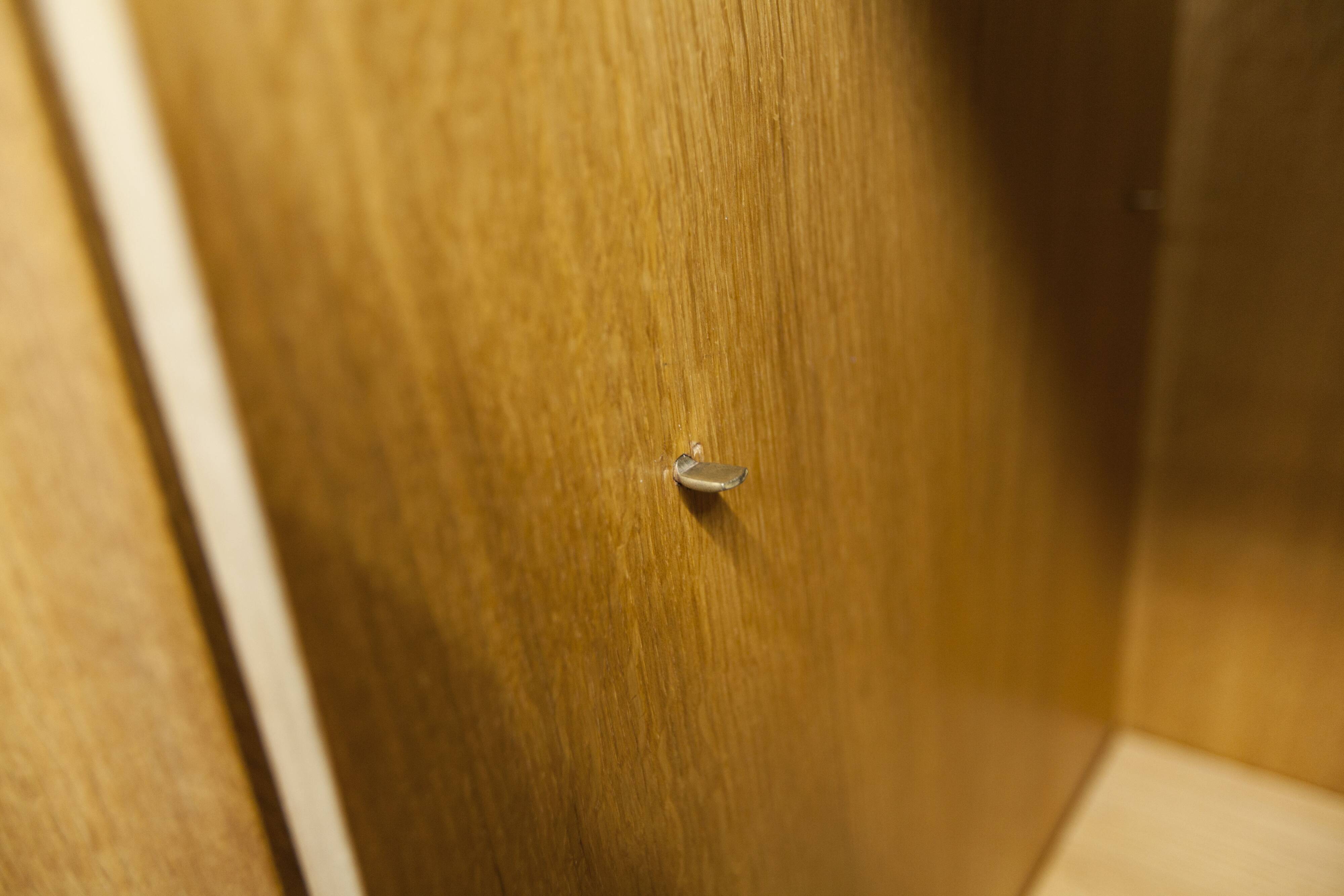Scandinavian 3-door wardrobe in blond teak