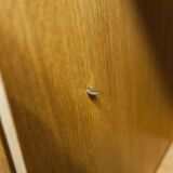 Armoire scandinave 3 portes en teck blond