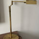 Holtkötter telescopic desk lamp in brass, Germany 1980