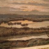 Landscape painting by Gino Romiti (Livorno 1881-1967)