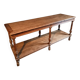 French 19th-century oak draper's table – Antique kitchen island console