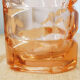 Luminarc type molded glass vase pink color 70s