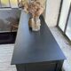 60s brutalist black sideboard
