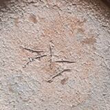 Vide poche en grès vernissé et sculpté signé vintage