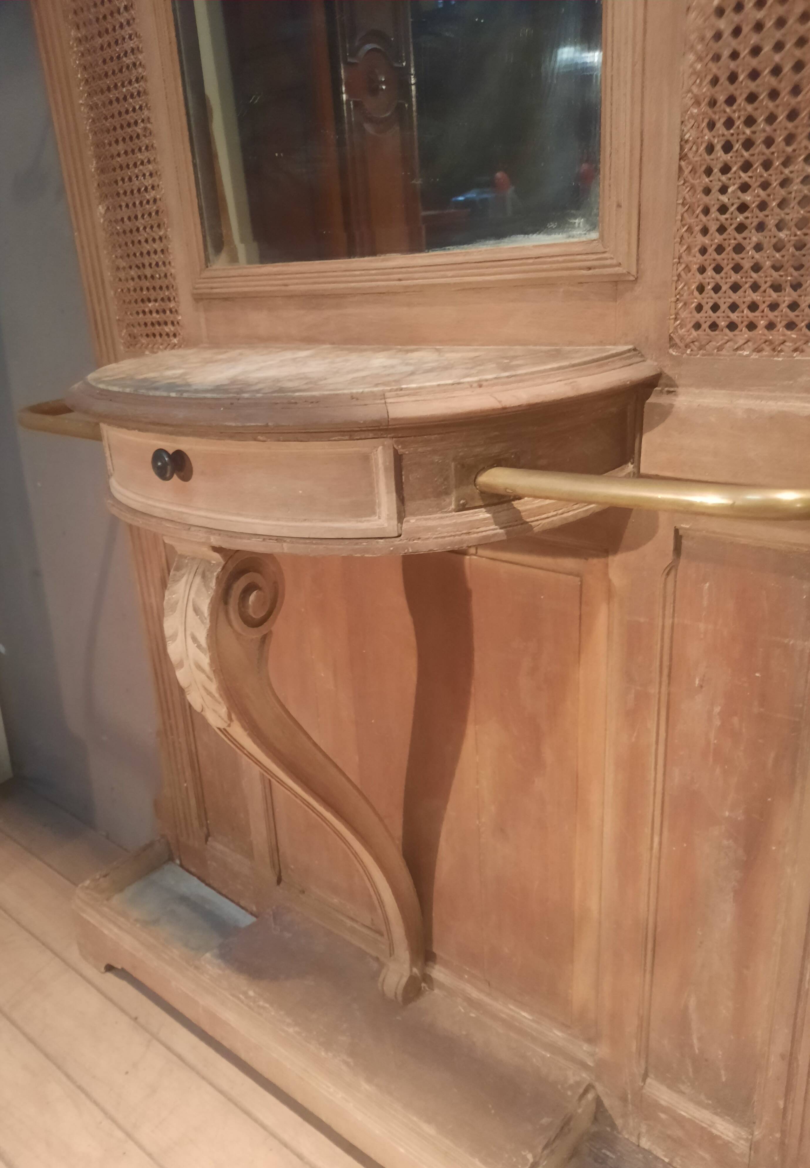 Coat rack "1900" in caning