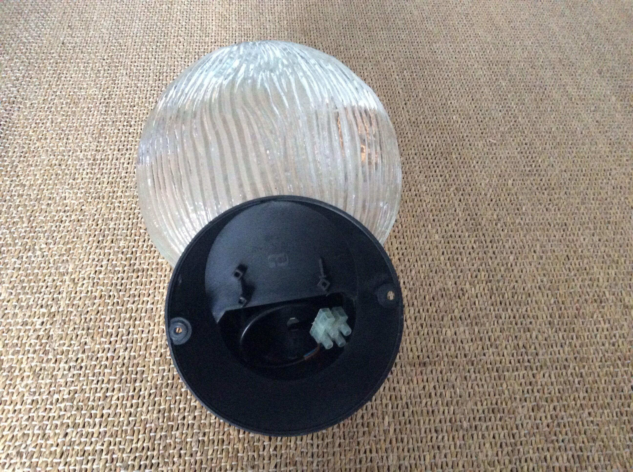 Glass ball globe wall lamp
