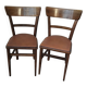 Paire de chaise vintage bistrot style BAUMANN