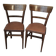 Paire de chaise vintage bistrot style BAUMANN