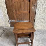 Old library step stool chair