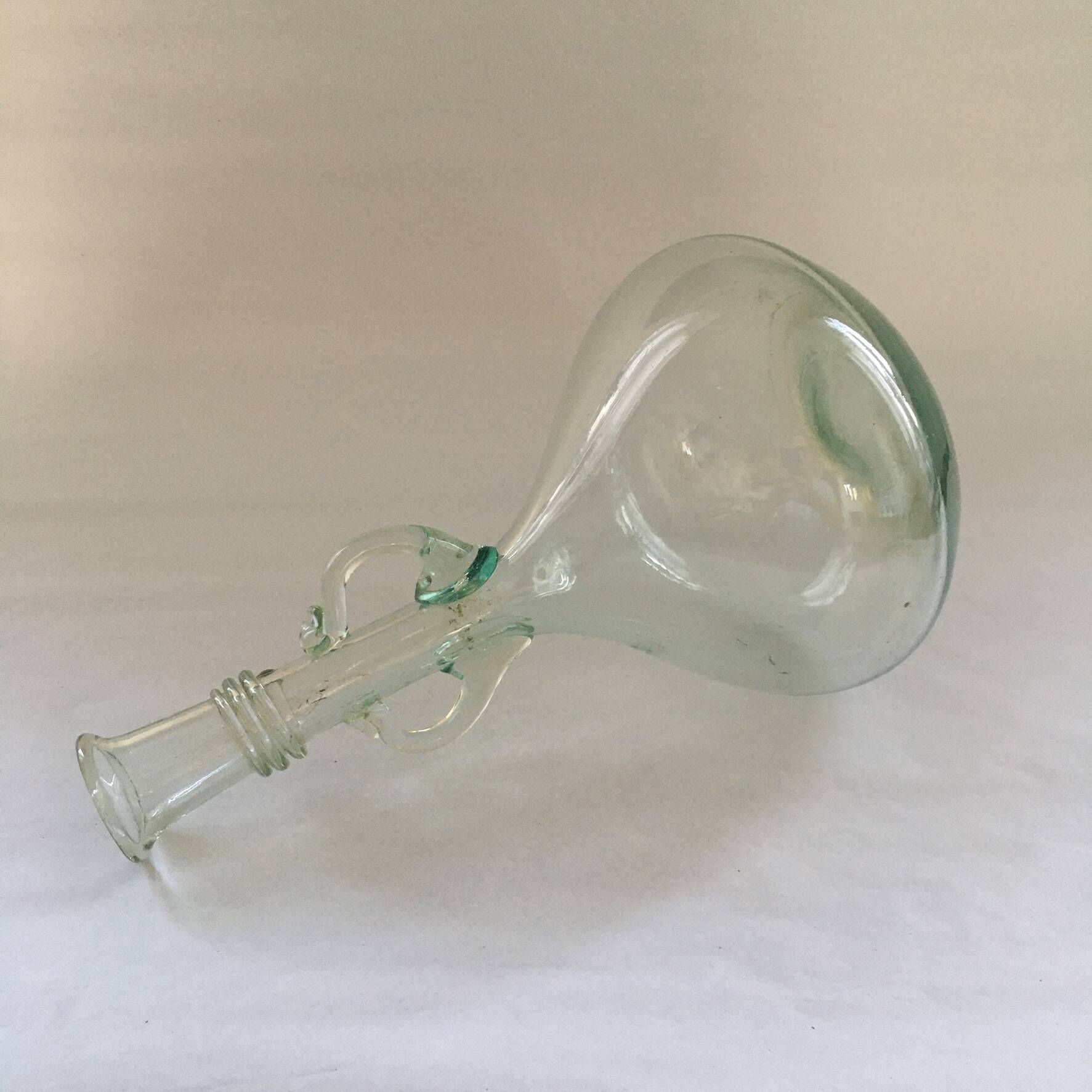 Italian blown glass carafe