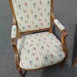 Paire de fauteuils anciens style louis xvi