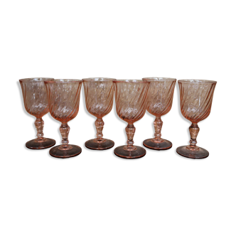 6 Rosaline Luminarc Arcoroc red wine glasses