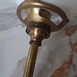 Brass and opaline wall light
