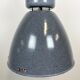 Large Grey Enamel Industrial Factory Lamp from Elektrosvit, 1960s