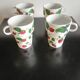 Set 4 cups strawberry Eva d'Arley