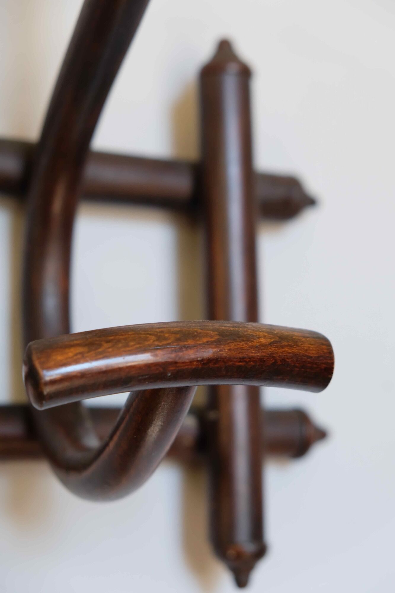 Peg of turned wood, signed manufacturing Fischel - end XIX