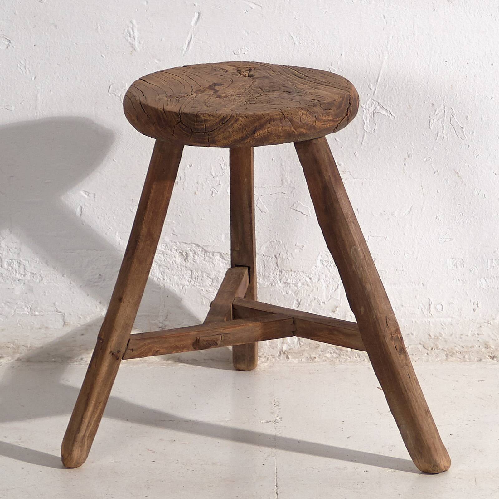 Antique wabi sabi style stool (c.1900)