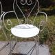 Paire de fauteuils en métal