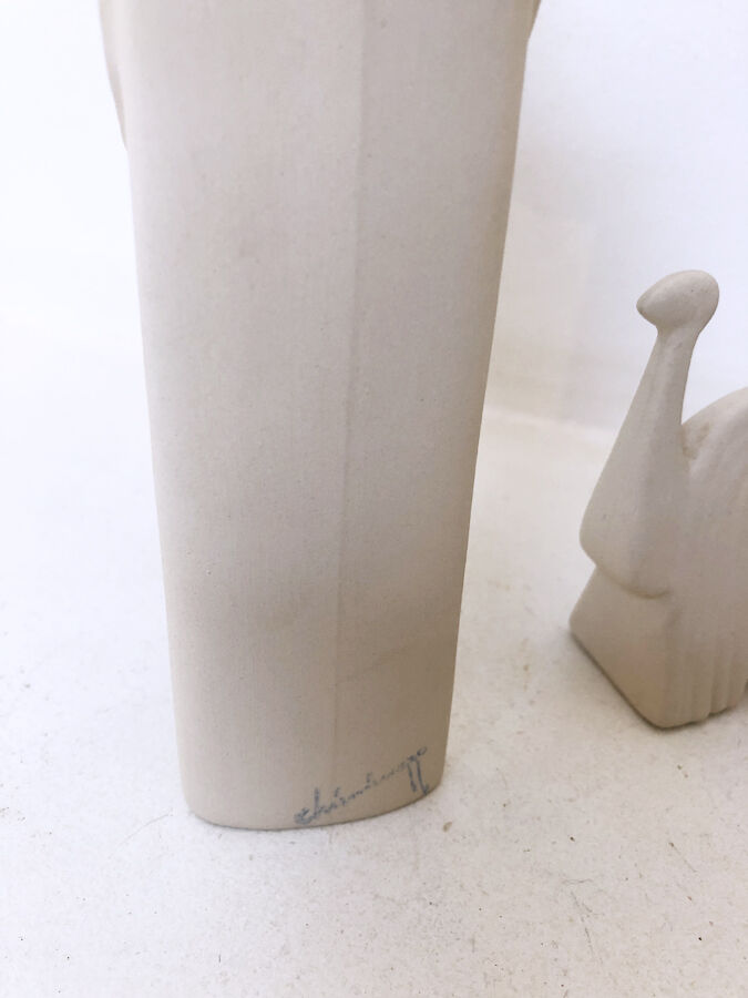 Italian ceramic camel duo, 1970