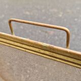 Brass fire screen