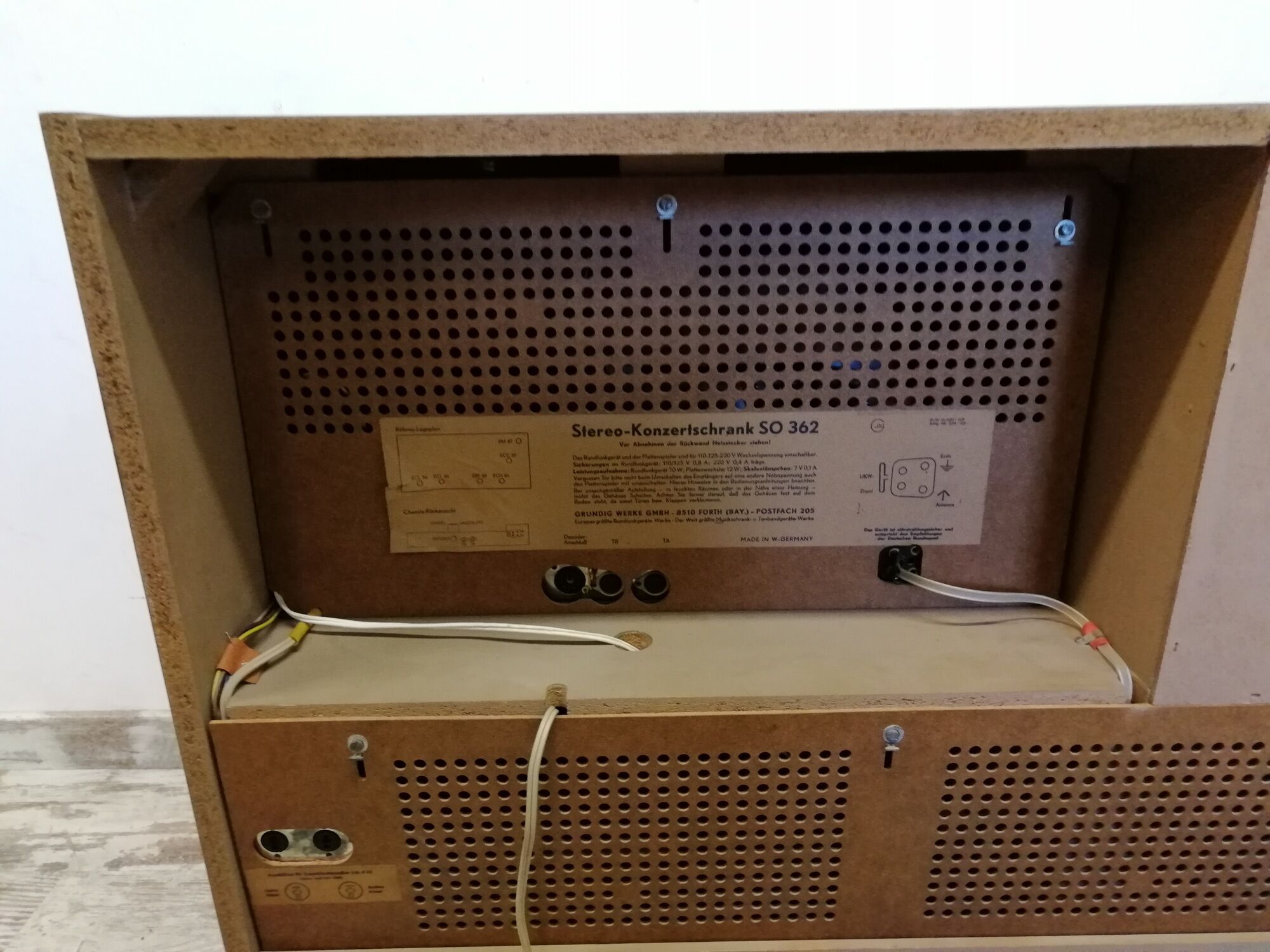 Scandinavian vintage radio furniture