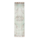 3x9 Light Green Persian Vintage Runner Rug, 81x282Cm