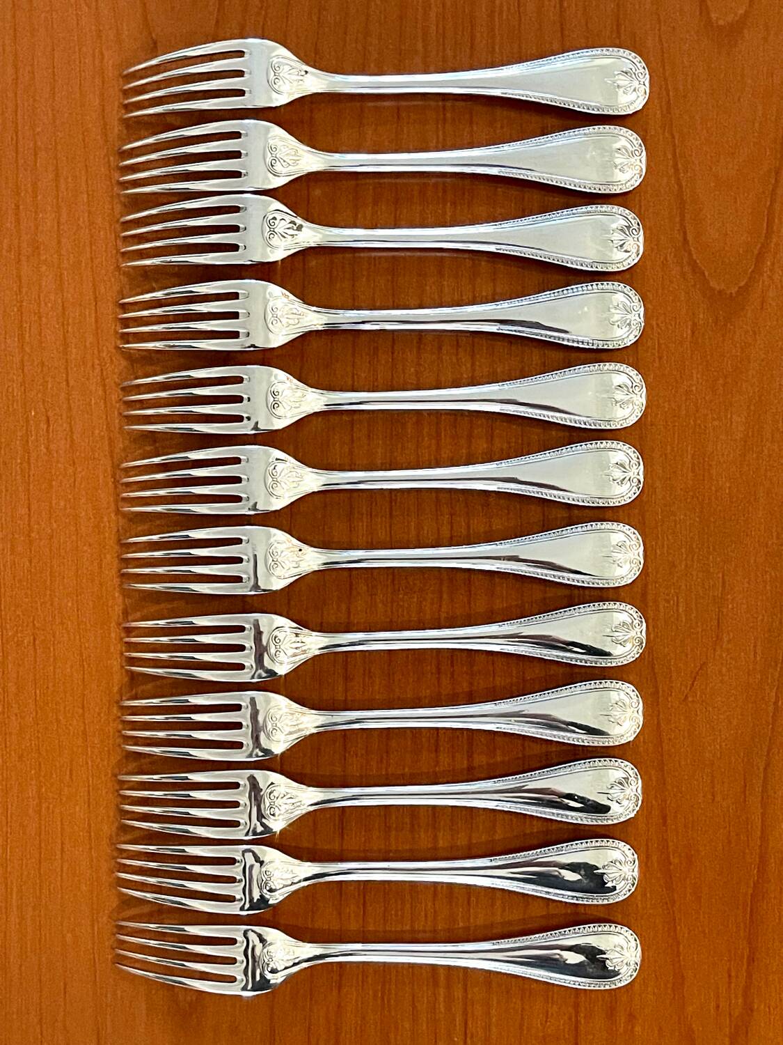 Christofle Malmaison 12 dessert forks 17 cm new condition
