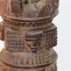Large African art tower lamp base unique piece