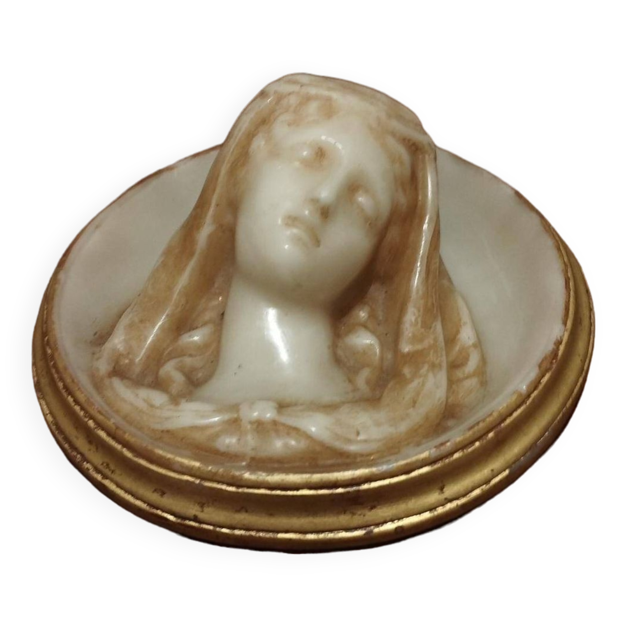 Relief portrait in the shape of a medallion - Napoléon III period