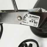 Aluminor 1960 black and chrome lamp Made in France