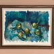 Original Swedish Oil on Canvas – "Abstract Composition" by Bergengren – Signed – Dated 1970 – Framed – 69 × 54 cm (27.2" × 21.3")