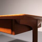 Italian Architect's Walnut desk, Gianfranco Frattini for Bernini 1950