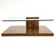 Table basse vintage de Smania en bois de ronce