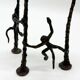 Chandelier "singe" en bronze patiné, 1970s