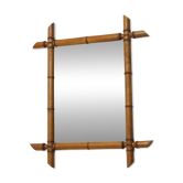Miroir en bois, faux bambou, France