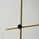 Scandinavian brass floor lamp with adjustable arm