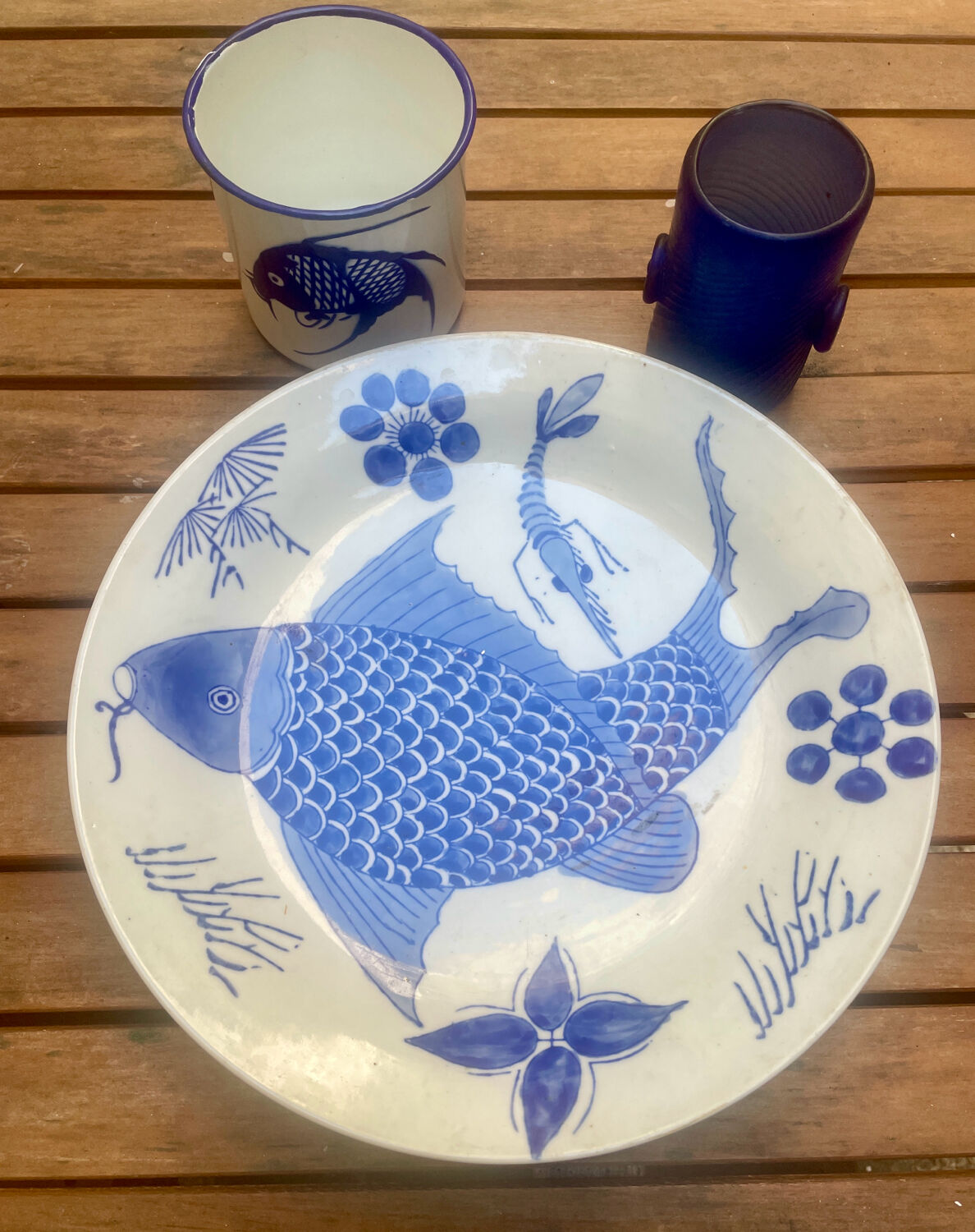 Complete set with Carpe Koi Blue design.
