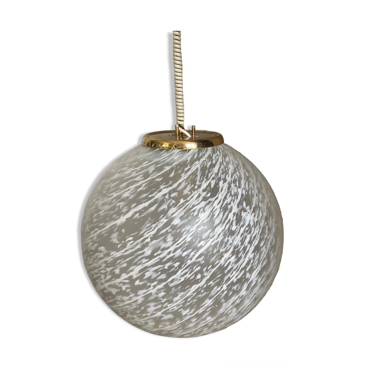 Vintage Murano pendant lamp, swirled glass