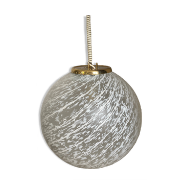 Vintage Murano pendant lamp, swirled glass