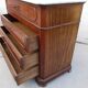 Chest of drawers secretary Louis Philippe in walnut and magnifying glass