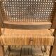 Barber's armchair in wood cannage and straw 1900