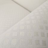 1950s Italian Armchairs Design in Cream Fabric with Iron Legs