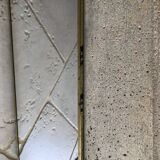 Vintage brass mirror from the 60 - 25x103cm