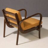 Koželka & Kropáček armchair, 1940s, silver medal – Milan Triennale 1946, restored bentwood frame