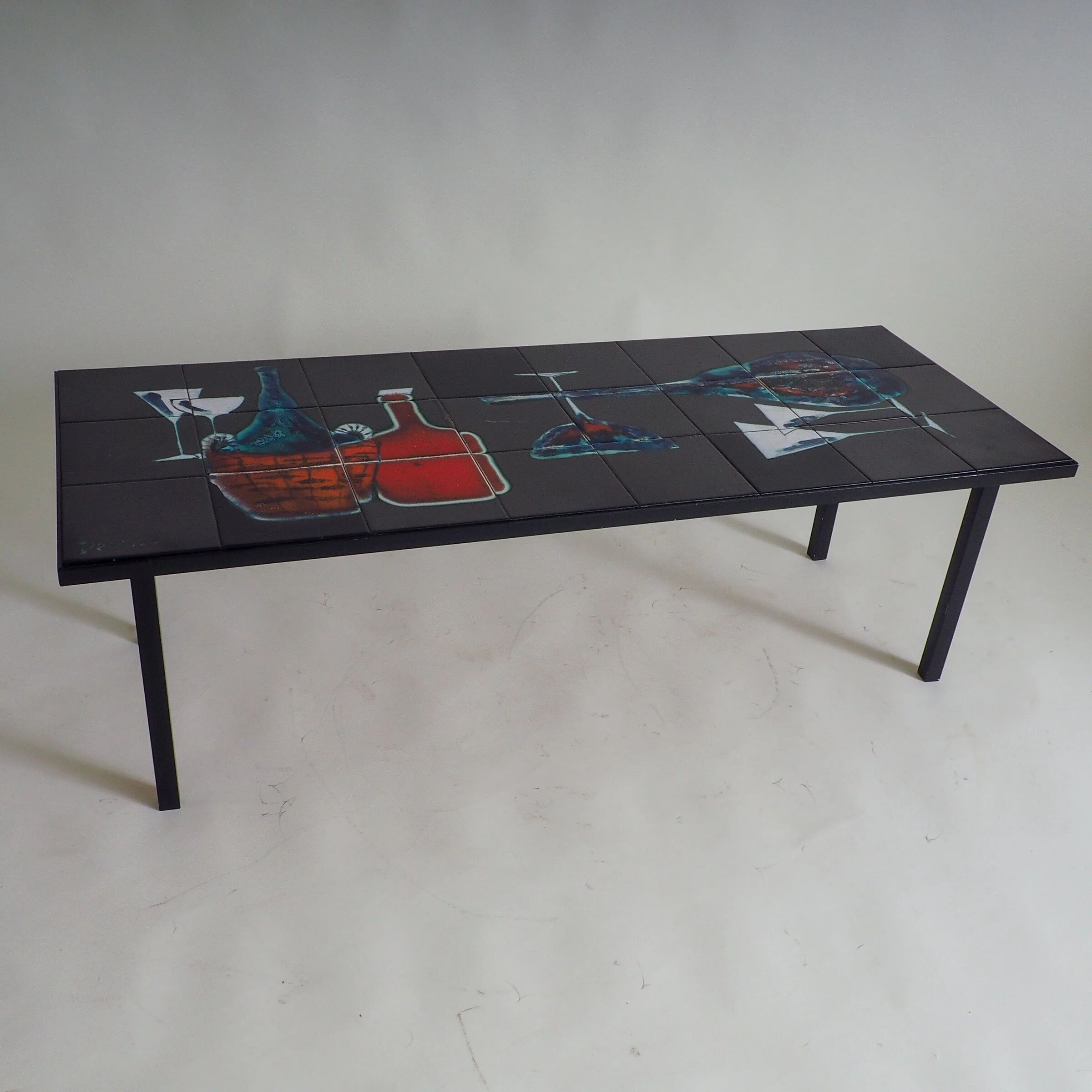 Mid-century modern  tiled coffee table by Antonio Denisco