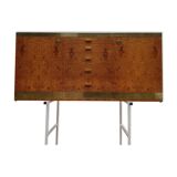 Sideboard in elm and brass burr Willy Rizzo