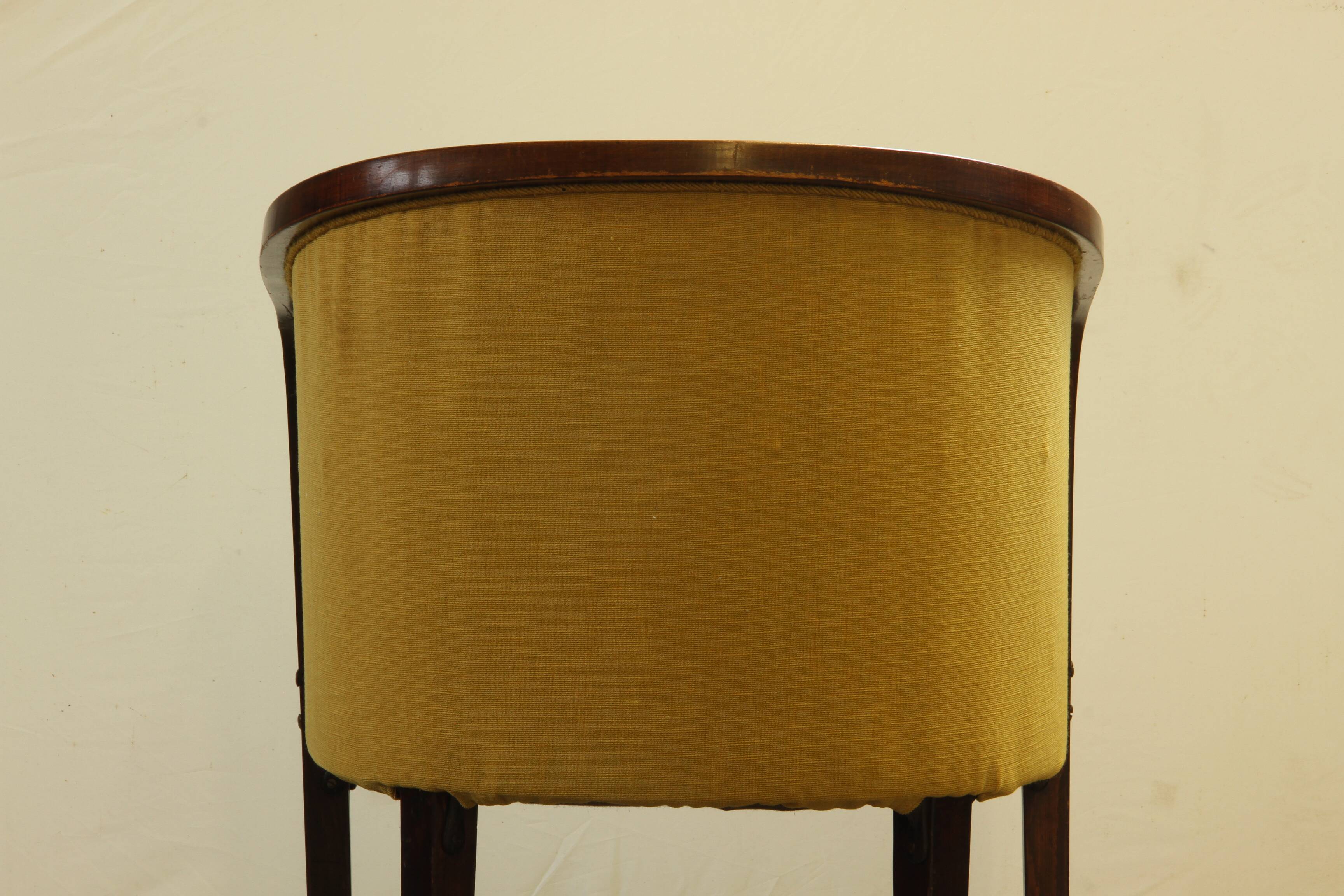 Vintage 1910s Josef Hoffmann Easy Lounge Chairs, Style of Gatsby