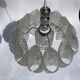 Acrylic ice glass chandelier, Germany 1970s