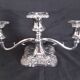 Candlestick in silver metal