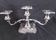 Candlestick in silver metal